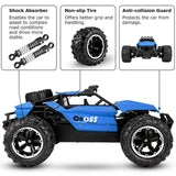 ALLCACA 2.4GHz High-speed Remote Control Car Boat 1/16 Scale RC Off-road Vehicle 4WD RC Stunt Car for Kids, Blue - ALLCACA