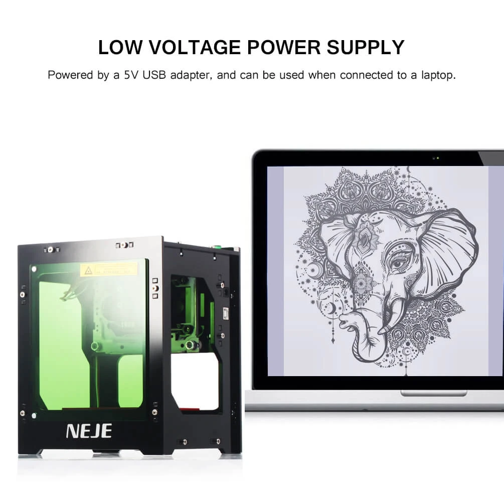 ALLCACA 1000mW Laser Carving Machine DIY Laser Engraver Printer Wood Burning Tools - ALLCACA