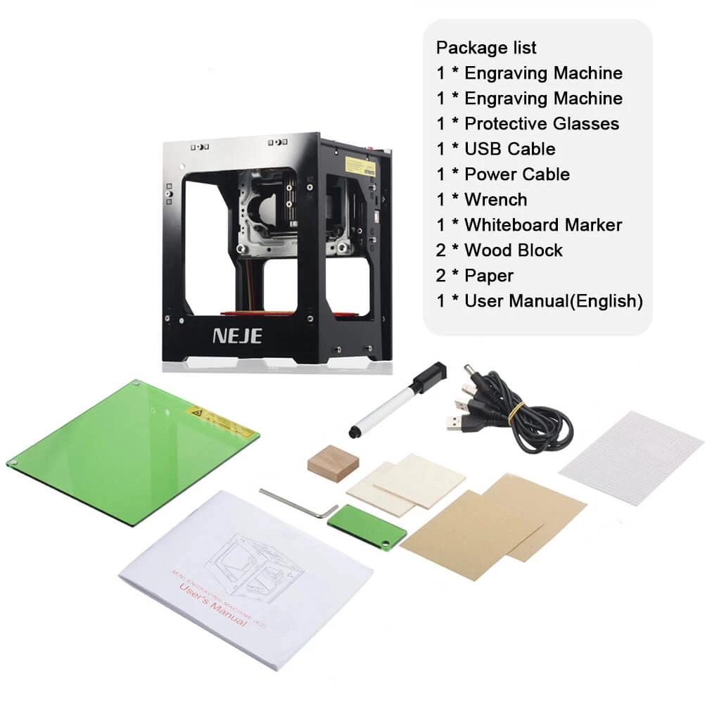 ALLCACA 1000mW Laser Carving Machine DIY Laser Engraver Printer Wood Burning Tools - ALLCACA