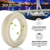 Flat Free Tire Solid Tire Replacement Tyre with 1 Tire Lever for Xiaomi M365 Electric Scooter, Blue - ALLCACA