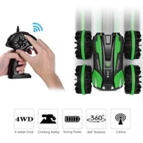 ALLCACA 2.4G RC Car Boat Land Water RC Stunt Car Double Sided Remote - ALLCACA