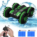 ALLCACA 2.4G RC Car Boat Land Water RC Stunt Car Double Sided Remote - ALLCACA