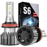 ALLCACA H11/H9/H8 LED Headlight Bulbs - 8000LM 6000K Cool White 12x CSP Chips Conversion Kit (All-in-One) - ALLCACA