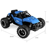 ALLCACA 2.4GHz High-speed Remote Control Car Boat 1/16 Scale RC Off-road Vehicle 4WD RC Stunt Car for Kids, Blue - ALLCACA