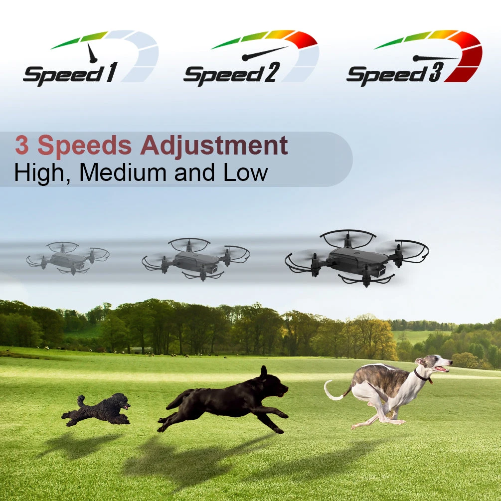 ALLCACA S66 Mini Drone RC Quadcopter Foldable Remote Control Drone with 4K Dual Cameras - ALLCACA