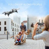 ALLCACA RC Drone 6-axis Gyro Quadcopter Optical Flow Positioning Drone with Double 720P HD Cameras Altitude Hold Headless Mode and 360° Flip Black - ALLCACA