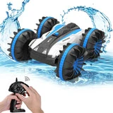 ALLCACA 2.4G RC Car Boat Land Water RC Stunt Car Double Sided Remote - ALLCACA