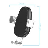 ALLCACA Wireless Car Charger Mount Auto-Clamping Car Phone Holder Vehicle Fast Charging Phone Stand with One Touch - ALLCACA