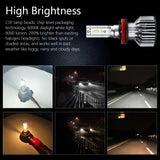 ALLCACA H11/H9/H8 LED Headlight Bulbs - 8000LM 6000K Cool White 12x CSP Chips Conversion Kit (All-in-One) - ALLCACA