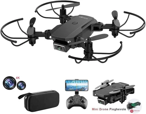 ALLCACA S66 Mini Drone RC Quadcopter Foldable Remote Control Drone with 4K Dual Cameras - ALLCACA