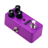 ALLCACA Guitar Vibe Pedal Mini Guitar Effect Pedal Portable True Bypass Pedals, Powered by AC Adapter, Purple - ALLCACA