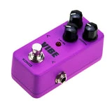 ALLCACA Guitar Vibe Pedal Mini Guitar Effect Pedal Portable True Bypass Pedals, Powered by AC Adapter, Purple - ALLCACA