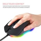 ALLCACA Wired Gaming Mouse Ergonomic 4800 DPI Game Mouse Portable Wired Mouse with 6 Programmable Buttons - ALLCACA