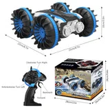 ALLCACA 2.4G RC Car Boat Land Water RC Stunt Car Double Sided Remote - ALLCACA