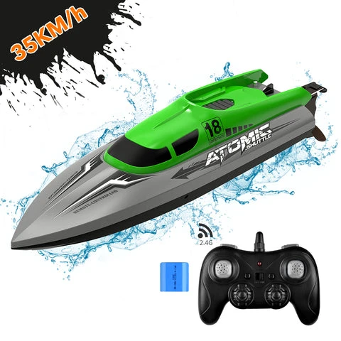ALLCACA 2.4GHz Racing Boat High Speed Water Speed Boat Remote Control Electric RC Boat for Kids, Adults - ALLCACA