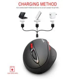 ALLCACA 2.4G Wireless Game Mouse Rechargeable Game Mouse with Ergonomic Design - ALLCACA