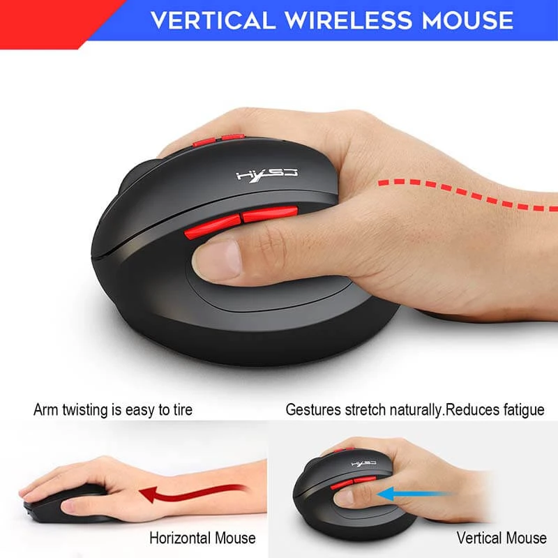 ALLCACA 2.4G Wireless Game Mouse Rechargeable Game Mouse with Ergonomic Design - ALLCACA