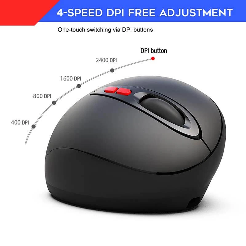 ALLCACA 2.4G Wireless Game Mouse Rechargeable Game Mouse with Ergonomic Design - ALLCACA