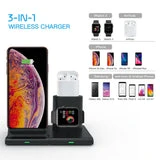 ALLCACA 3-in-1 Wireless Charger Charging Stand Charging Dock for Phones, AirPods, iWatch - ALLCACA