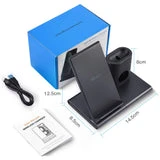 ALLCACA 3-in-1 Wireless Charger Charging Stand Charging Dock for Phones, AirPods, iWatch - ALLCACA