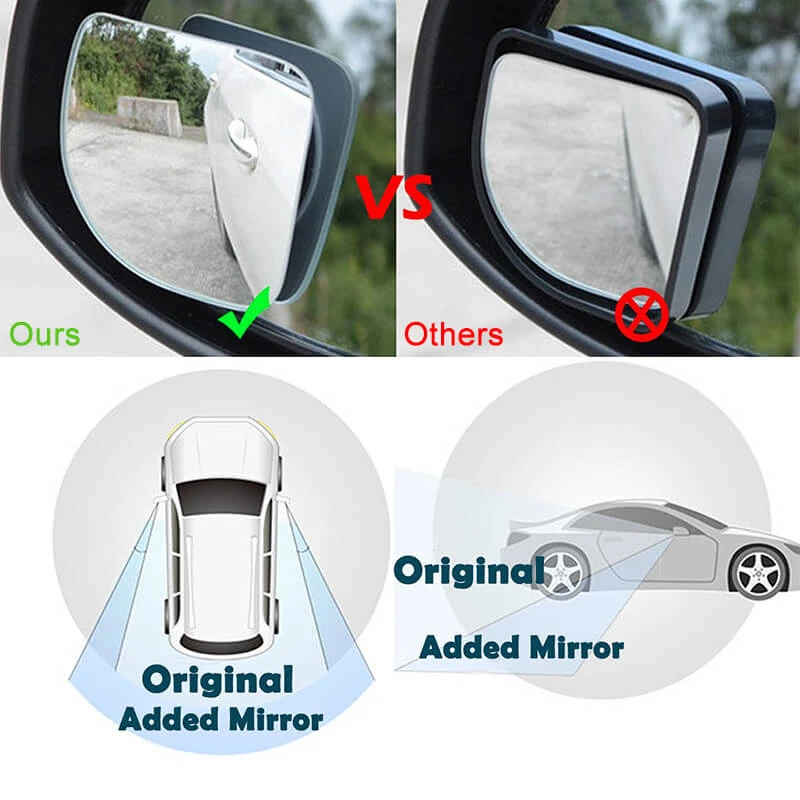 ALLCACA Blind Spot Mirror Car Exterior Mirror, Set of 2 - ALLCACA