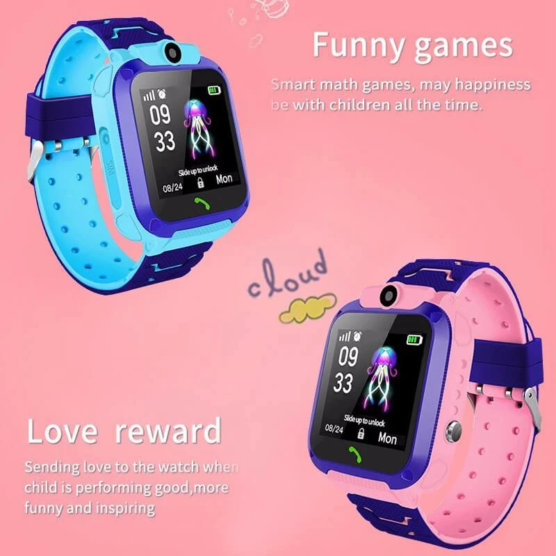 ALLCACA Children Watch Anti-lost Watch Localization Watch for Kids, Blue - ALLCACA
