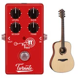 ALLCACA Guitar Fuzz Pedal Modern Fuzz Effects Pedal Guitar Effect Pedals, Red - ALLCACA