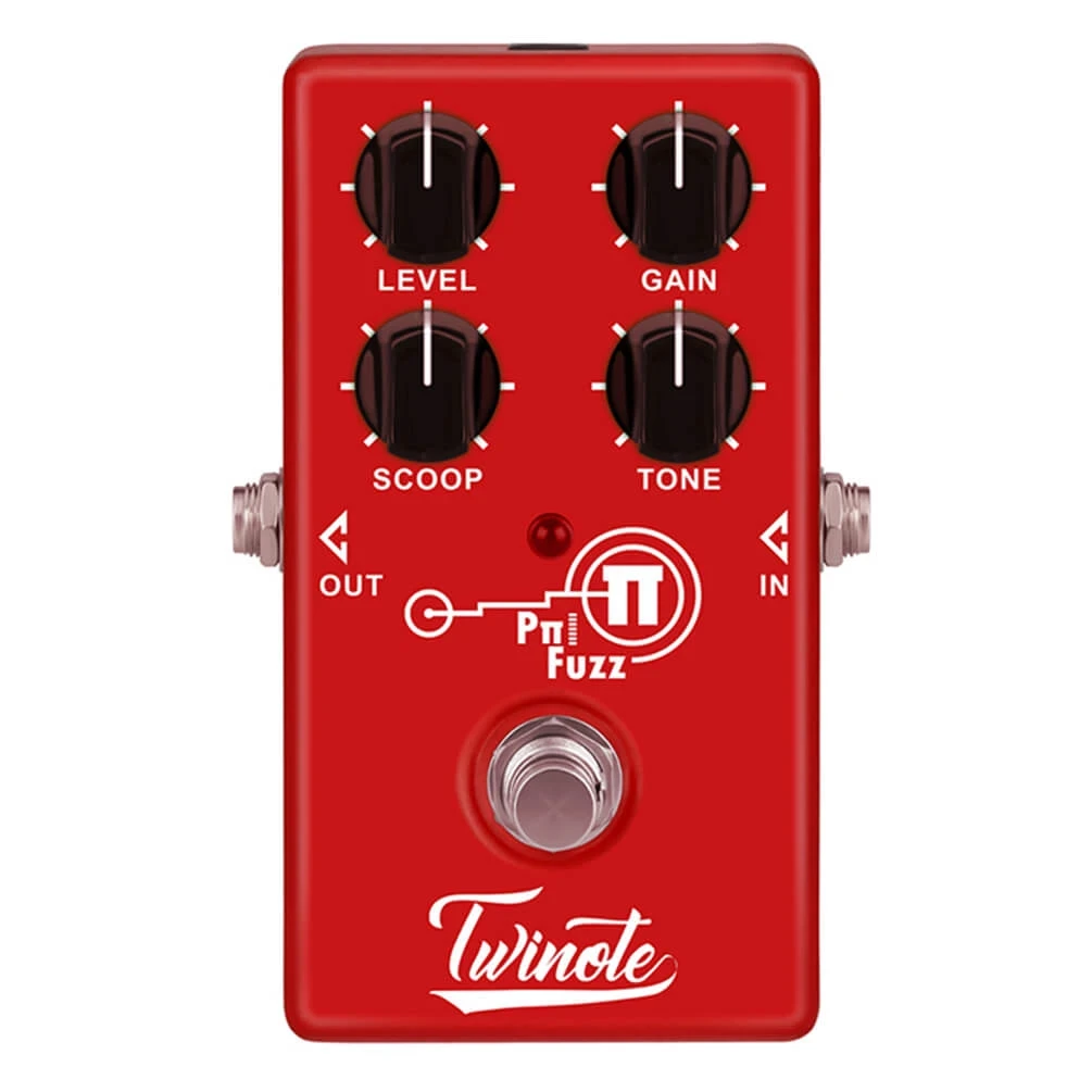 ALLCACA Guitar Fuzz Pedal Modern Fuzz Effects Pedal Guitar Effect Pedals, Red - ALLCACA