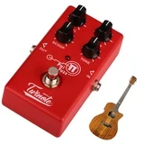 ALLCACA Guitar Fuzz Pedal Modern Fuzz Effects Pedal Guitar Effect Pedals, Red - ALLCACA