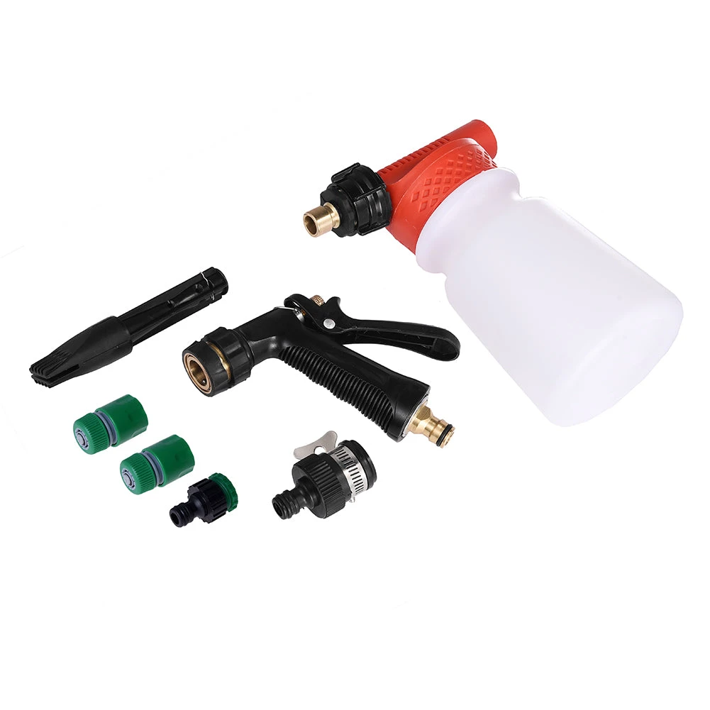 ALLCACA Professional Foam Wash Gun 900ML Car Wash Snow Foamer, Red - ALLCACA
