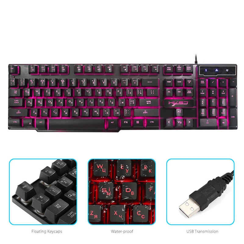 ALLCACA R8 Gaming Keyboard Wired Keyboard Backlit Keyboard - ALLCACA