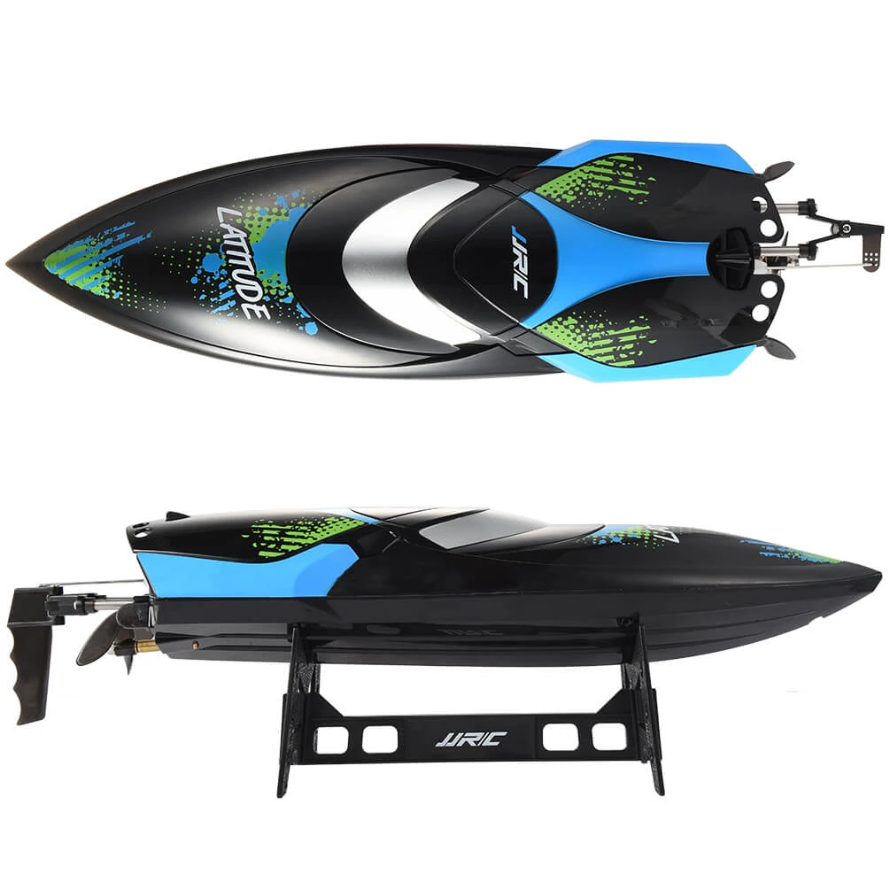 ALLCACA RC Boats 2.4Ghz Remote Control Boat, Black - ALLCACA