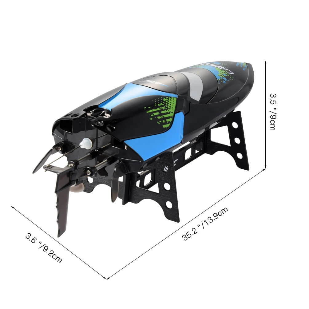 ALLCACA RC Boats 2.4Ghz Remote Control Boat, Black - ALLCACA