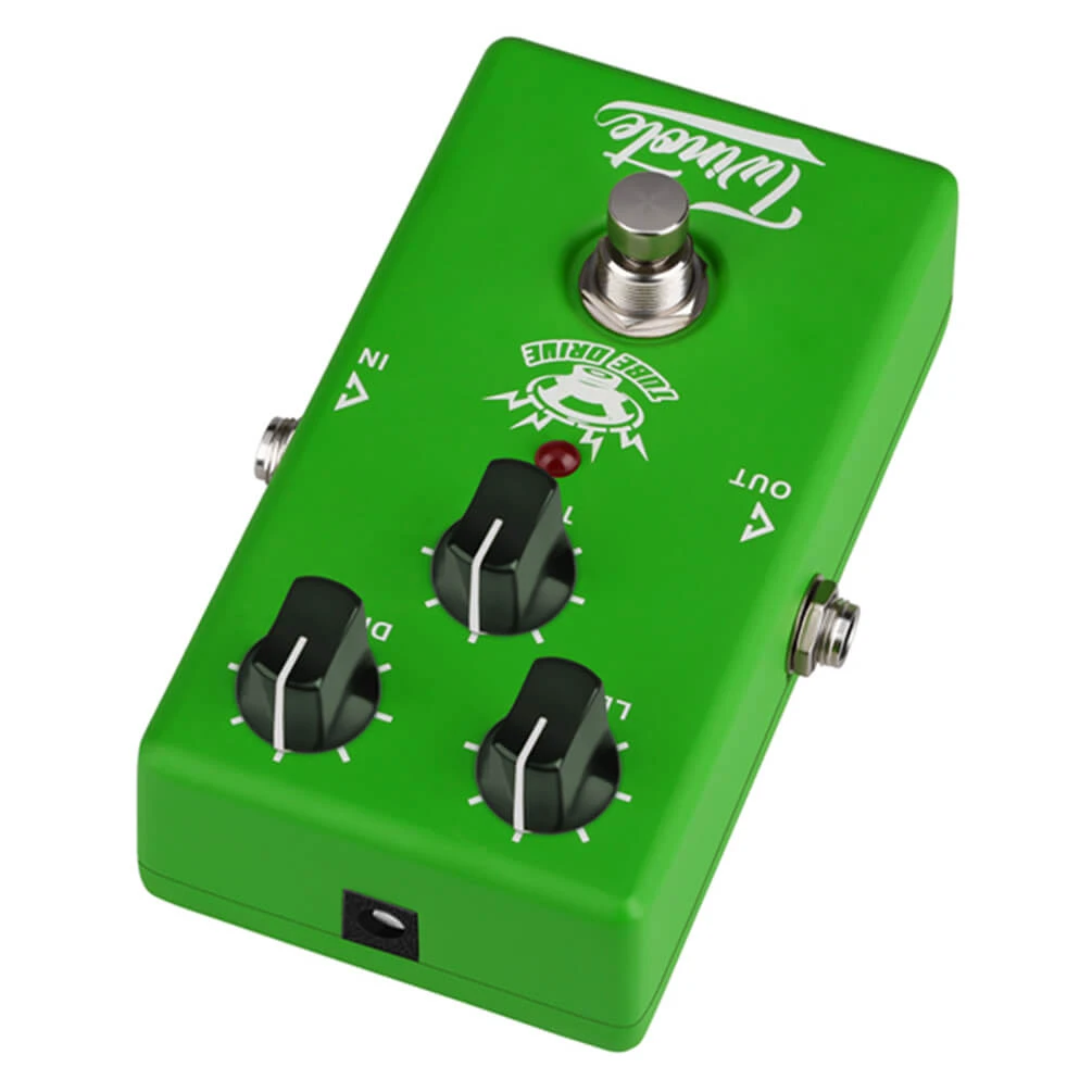 ALLCACA Tube Drive Guitar Overdrive Pedal Tube Overdrive Effects Pedal Guitar Effect Pedals, Green - ALLCACA