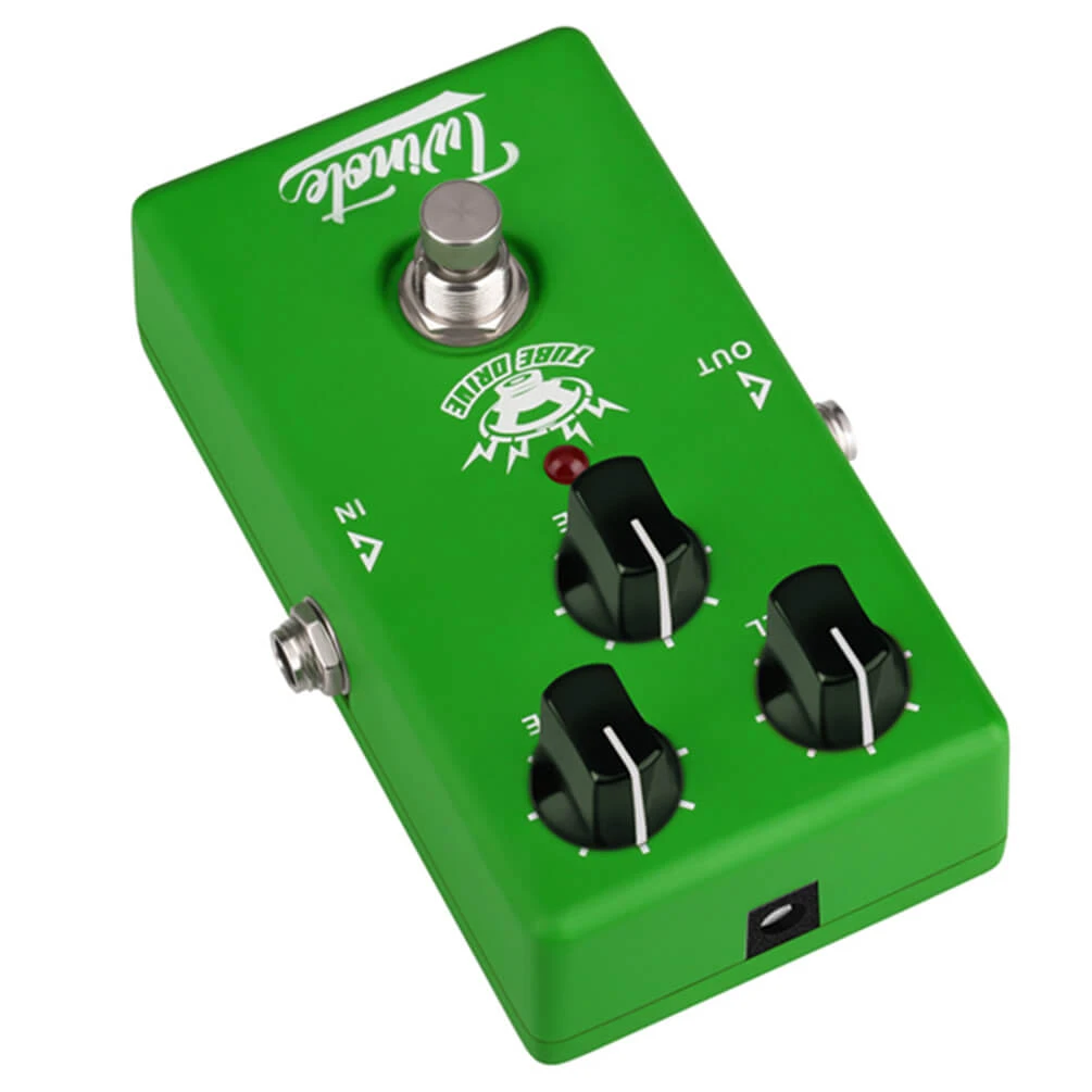 ALLCACA Tube Drive Guitar Overdrive Pedal Tube Overdrive Effects Pedal Guitar Effect Pedals, Green - ALLCACA