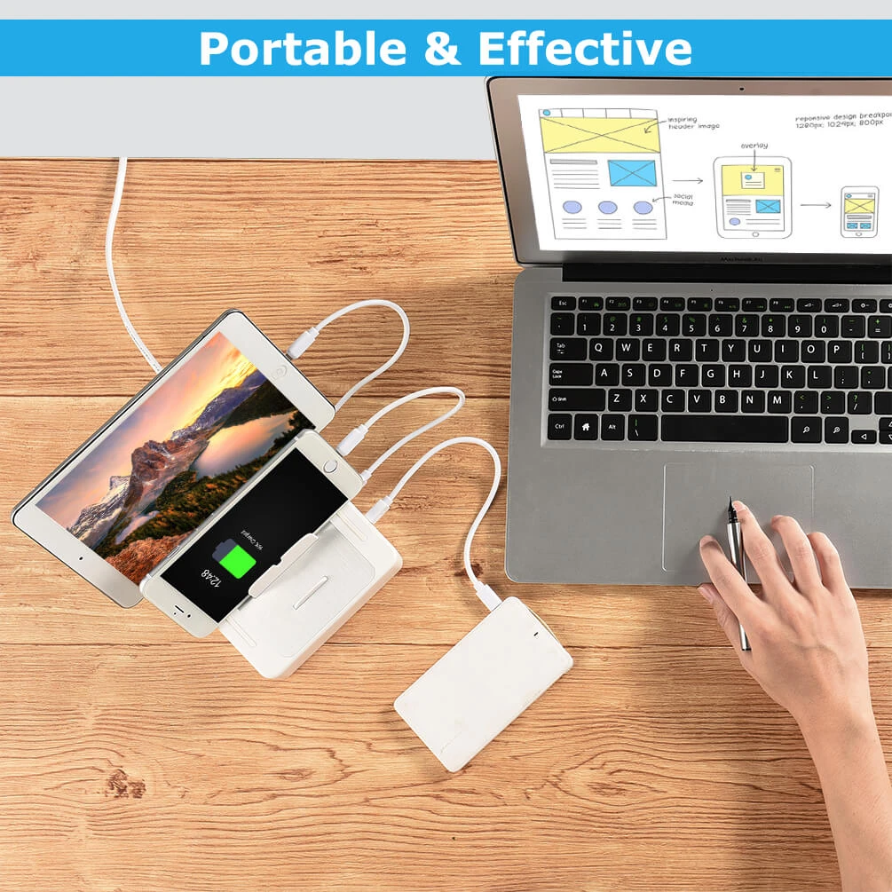 ALLCACA USB Charging Station 4-Port Charging Dock Charging Hub - ALLCACA