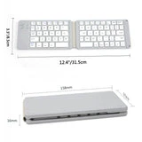 ALLCACA Wireless Keyboard Foldable Keyboard Flexible Keyboard, Black - ALLCACA