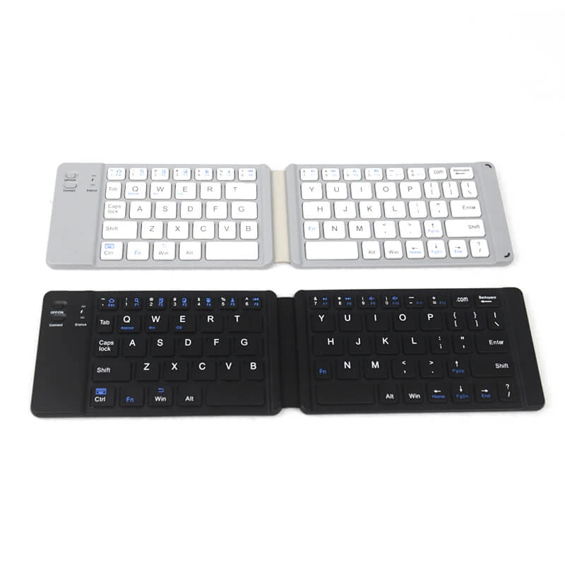 ALLCACA Wireless Keyboard Foldable Keyboard Flexible Keyboard, Black - ALLCACA