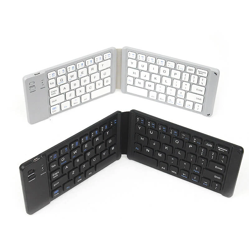 ALLCACA Wireless Keyboard Foldable Keyboard Flexible Keyboard, Black - ALLCACA