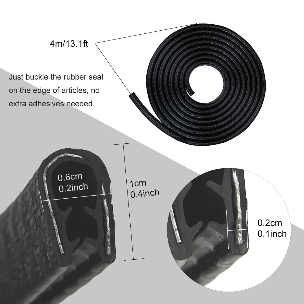 ALLCACA Edge Trim U-Shape Edge Protector Guard Seal Strips 4M/13.1FT - ALLCACA