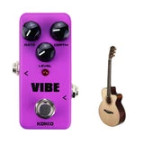 ALLCACA Guitar Vibe Pedal Mini Guitar Effect Pedal Portable True Bypass Pedals, Powered by AC Adapter, Purple - ALLCACA