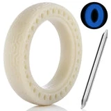 Flat Free Tire Solid Tire Replacement Tyre with 1 Tire Lever for Xiaomi M365 Electric Scooter, Blue - ALLCACA