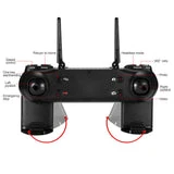 ALLCACA RC Drone 6-axis Gyro Quadcopter Optical Flow Positioning Drone with Double 720P HD Cameras Altitude Hold Headless Mode and 360° Flip Black - ALLCACA