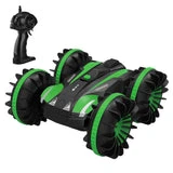 ALLCACA 2.4G RC Car Boat Land Water RC Stunt Car Double Sided Remote - ALLCACA