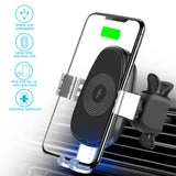 ALLCACA Wireless Car Charger Mount Auto-Clamping Car Phone Holder Vehicle Fast Charging Phone Stand with One Touch - ALLCACA