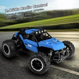 ALLCACA 2.4GHz High-speed Remote Control Car Boat 1/16 Scale RC Off-road Vehicle 4WD RC Stunt Car for Kids, Blue - ALLCACA
