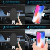 ALLCACA Wireless Car Charger Mount Auto-Clamping Car Phone Holder Vehicle Fast Charging Phone Stand with One Touch - ALLCACA