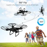 ALLCACA 2.4GHz RC Quadcopter 6-axis Gyro Remote Control Drone Quadcopters with Altitude Hold Mode, 3D Flip, Headless Mode and One-key Return, Black - ALLCACA