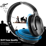 ALLCACA Active Noise Cancelling Headphones On-ear Headphones Adjustable Headsets for Mobile Phone, Laptop, Tablet, Computer - ALLCACA